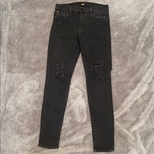 Hudson, nico mid rise distressed skinny!